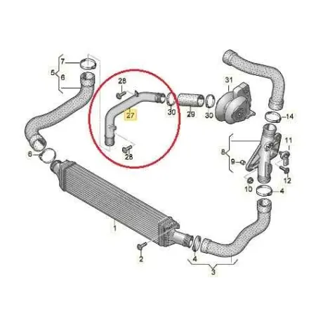 Durite de turbo / echangeur