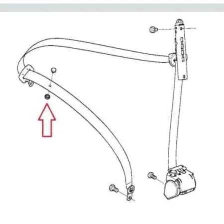 Ceinture avant gauche