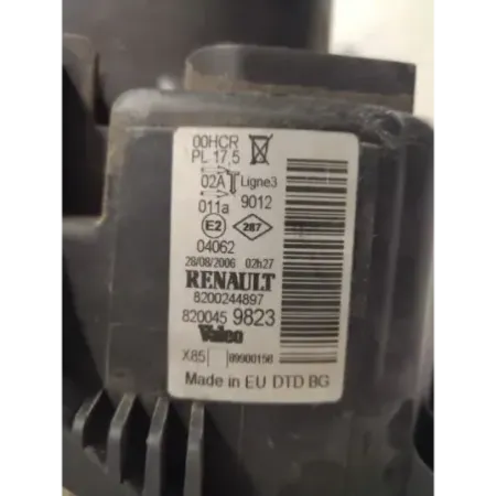 Phare droit renault clio 3