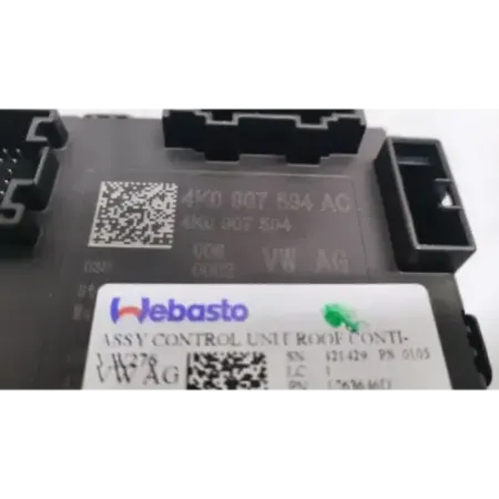 Commande toit ouvrant volkswagen t-roc