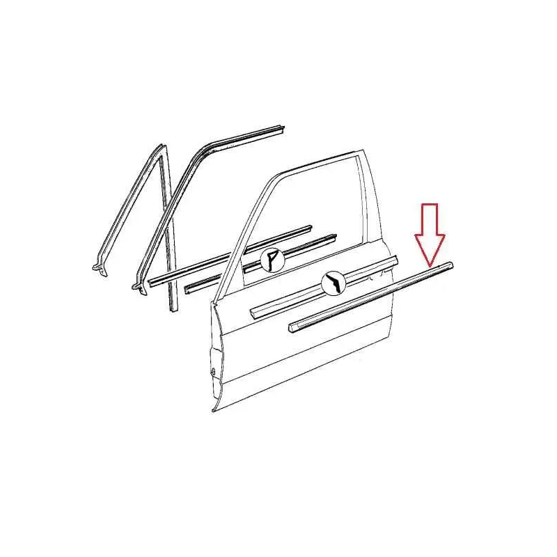 Baguette porte avant droite